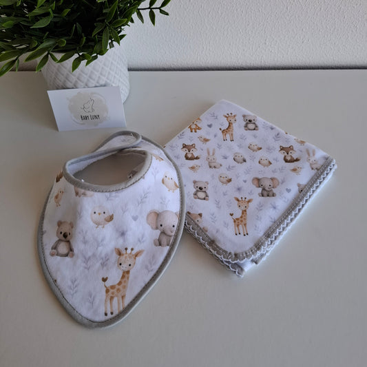 Conjunto Fralda e Babete