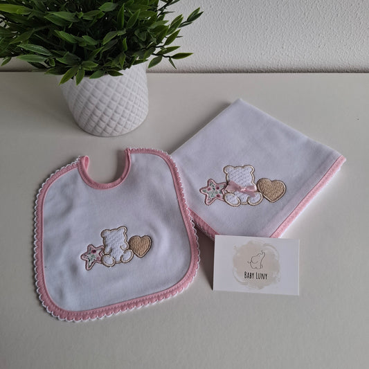 Conjunto Fralda e Babete